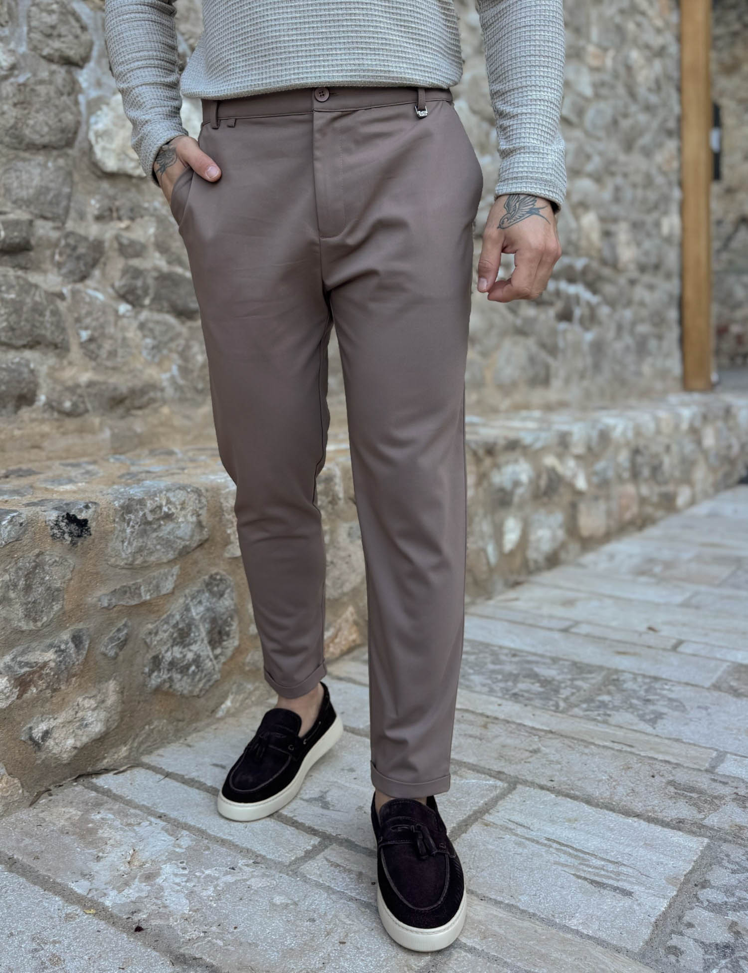 Ben Tailor Ανδρικό πούρο υφασμάτινο παντελόνι Kowalski 0398P φωτογραφία